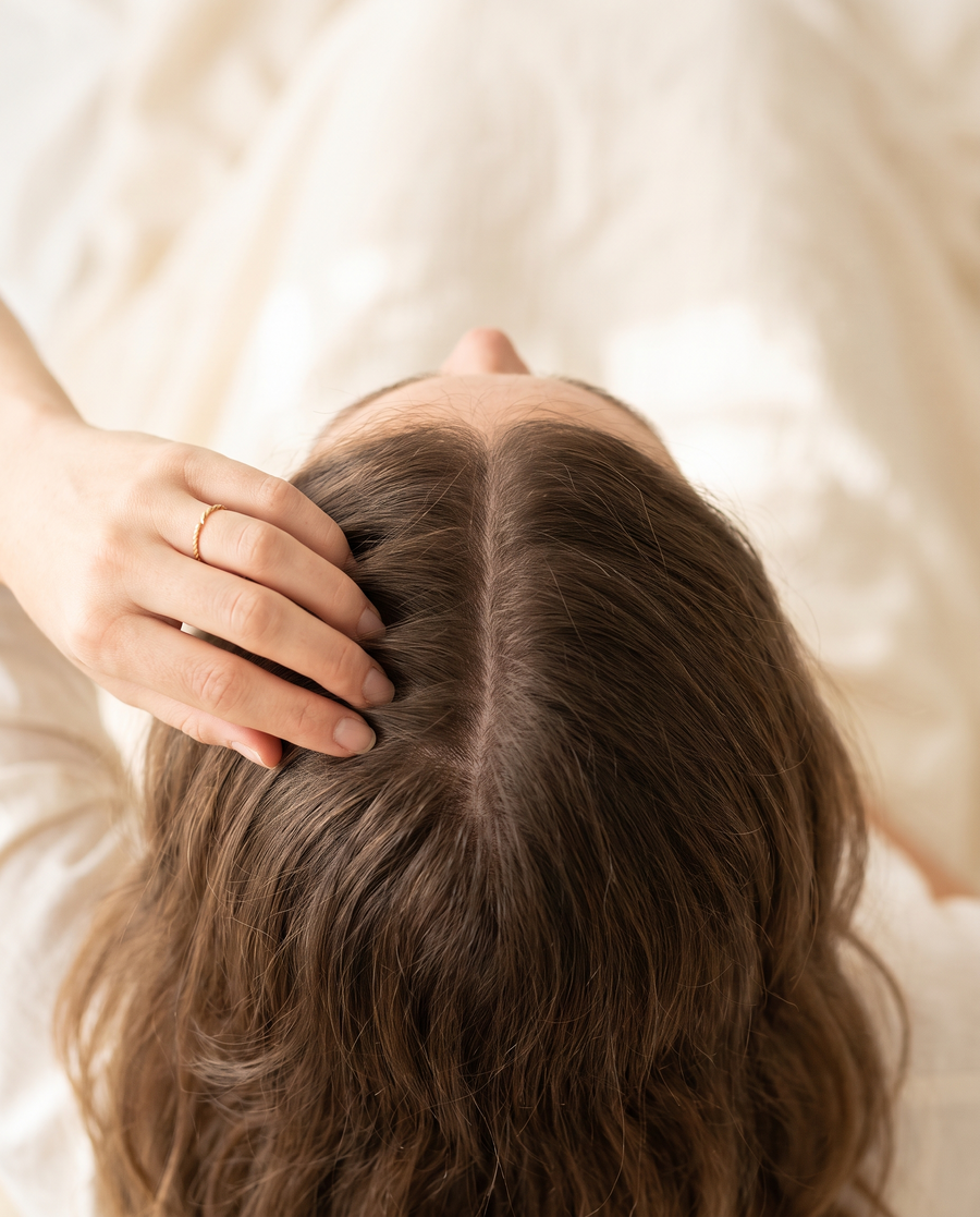 Part your hair where it's thinning