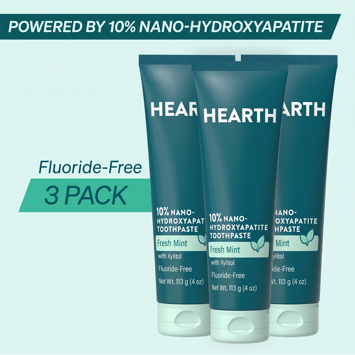 Hearth toothpaste 3 pack